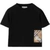 Burberry Kids Cedar EKD Label T-Shirt (Infant/Toddler) | Shirts & Tops -Shoe Vogue Shop 514WCKjCkL. AC SR736920