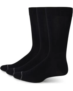 Florsheim Bamboo Flat Crew Dress 3-Pack Socks