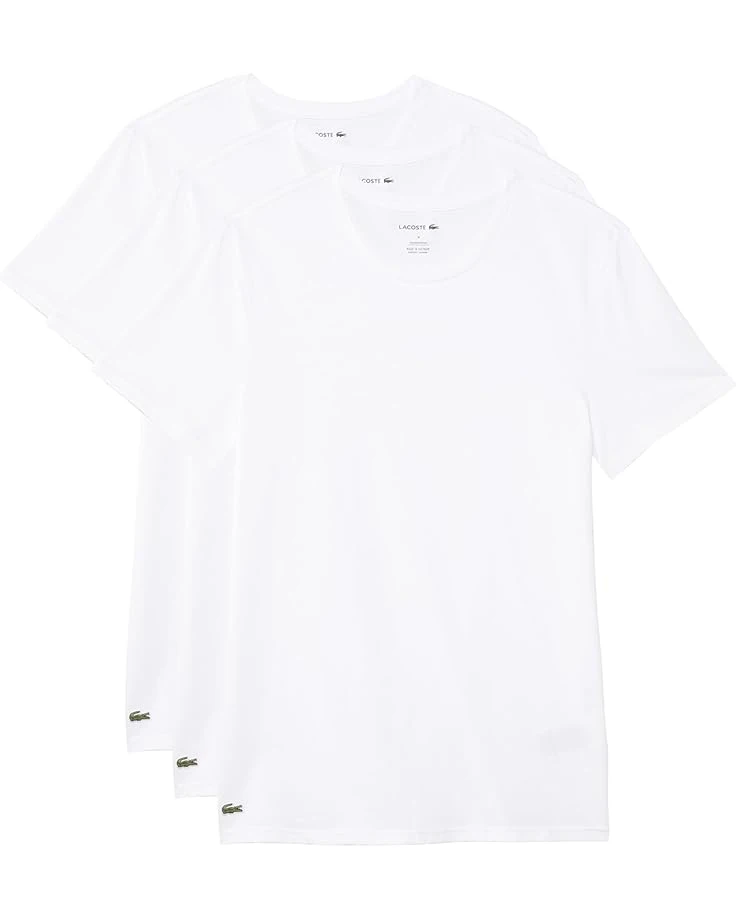 Lacoste 100% Cotton Slim Fit Crew-neck T-shirt 3-pack | Shirts & Tops 3 Lacoste 100% Cotton Slim Fit Crew-neck T-shirt 3-pack | Shirts & Tops