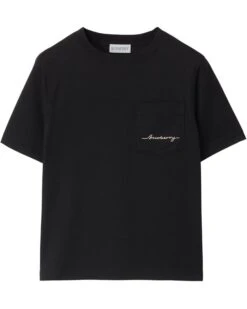 Burberry Kids Cedar Logo Script T-Shirt (Toddler/Little Kid/Big Kid) | Shirts & Tops