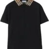 Burberry Kids Johane Check Collar Polo Shirt (Toddler/Little Kid/Big Kid) | Shirts & Tops
