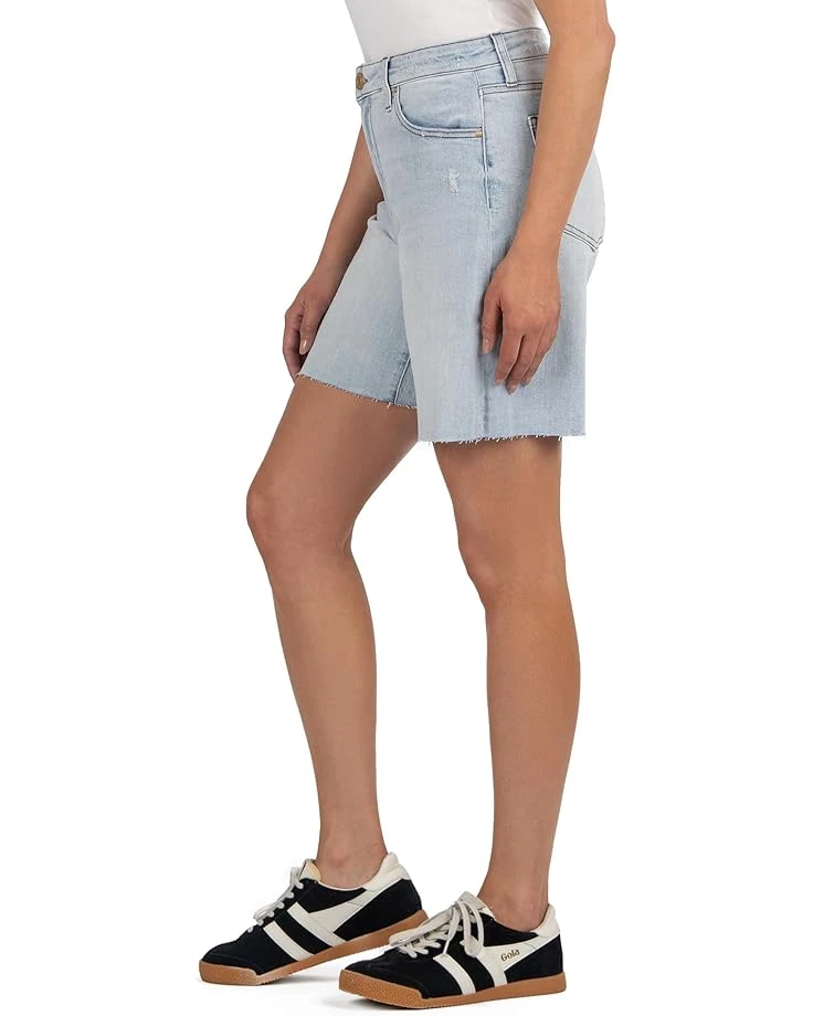 KUT from the Kloth Hailey High-Rise Bermuda-Basic Raw Hem | Shorts 4 KUT from the Kloth Hailey High-Rise Bermuda-Basic Raw Hem | Shorts - Image 2