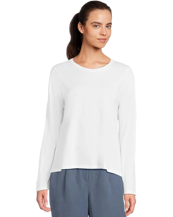 Eileen Fisher Round Neck Long Sleeve Tee | Shirts & Tops 8 Eileen Fisher Round Neck Long Sleeve Tee | Shirts & Tops - Image 6