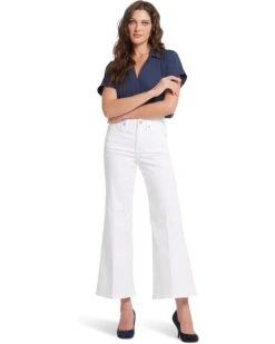 NYDJ Mia Palazzo in Optic White | Jeans