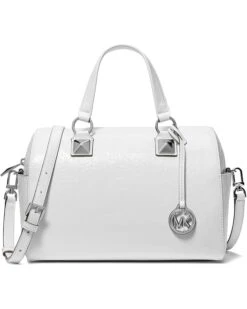 MICHAEL Michael Kors Grayson Medium Duffle Satchel | Handbags -Shoe Vogue Shop 613GFWNV8TL. AC SR736920