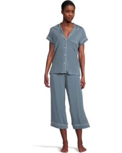 Eberjey Gisele - The Cropped Pajama Set | Sleepwear -Shoe Vogue Shop 613jZWDUA1L. AC SR736920