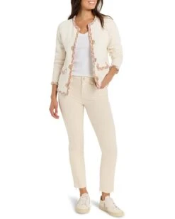 NIC+ZOE Mix Trim Knit Jacket | Coats & Outerwear -Shoe Vogue Shop 614cYnWBUTL. AC SR736920