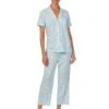 Lauren Ralph Lauren Short Sleeve Knit Cropped Pj Set | Sleepwear -Shoe Vogue Shop 615ZWalHFtL. AC SR736920