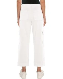 Liverpool Los Angeles Petite Utility Crop with Tab Hem & Cargo Pockets 24" Inseam | Pants -Shoe Vogue Shop 615n6hVCYBL. AC SR736920