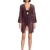 BECCA Muse Stretch Mesh Tie Front Cover-Up | Swimwear -Shoe Vogue Shop 616aG0pluL. AC SR736920
