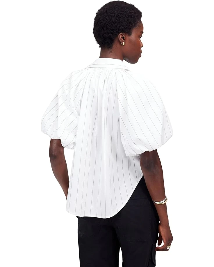 Madewell Bubble Sleeve Top - Mid Wt Poplin | Shirts & Tops 4 Madewell Bubble Sleeve Top - Mid Wt Poplin | Shirts & Tops - Image 2