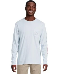 Vineyard Vines Long Sleeve Burgee Vintage Whale Pocket Tee | Shirts & Tops -Shoe Vogue Shop 617MfclkEuL. AC SR736920