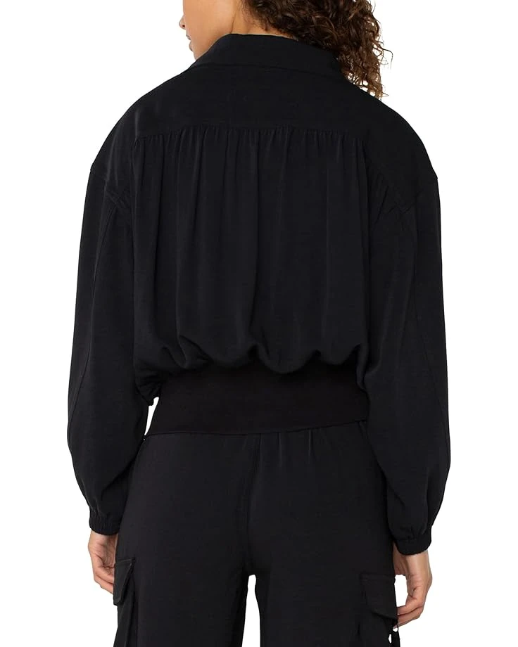 Liverpool Los Angeles Zip Up Dolman Sleeve Matte Sateen Jacket | Coats & Outerwear 4 Liverpool Los Angeles Zip Up Dolman Sleeve Matte Sateen Jacket | Coats & Outerwear - Image 2