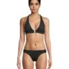 BECCA Modern Edge Rib Mira Buckle Halter Top | Swimwear -Shoe Vogue Shop 61BZGCP6AfL. AC SR736920