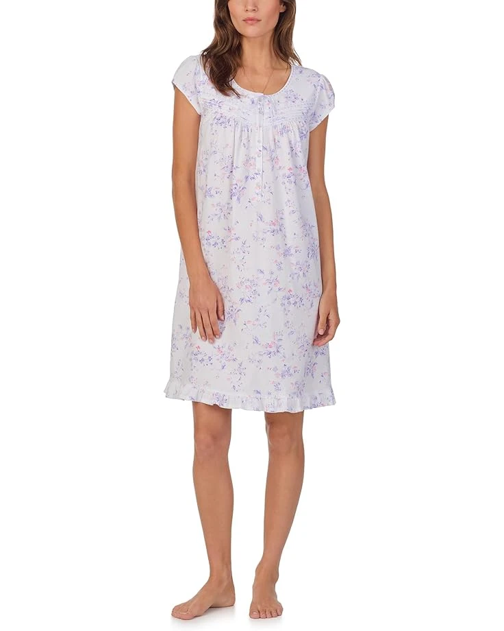 Eileen West Cap Sleeve Knit Short Gown | Sleepwear 7 Eileen West Cap Sleeve Knit Short Gown | Sleepwear - Image 5