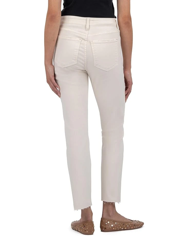 KUT from the Kloth Reese High Rise Fab Ab Ankle Straight Raw Hem | Jeans 5 KUT from the Kloth Reese High Rise Fab Ab Ankle Straight Raw Hem | Jeans - Image 3