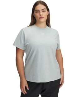 Under Armour Plus Size Campus Core Short Sleeve | Shirts & Tops -Shoe Vogue Shop 61DwyyBqEtL. AC SR736920