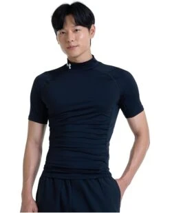 Under Armour HeatGear Armour Comp Mock Short Sleeve T-Shirt | Shirts & Tops