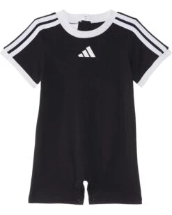 adidas Kids 3S Logo Romper (Infant) | Jumpsuits & Rompers