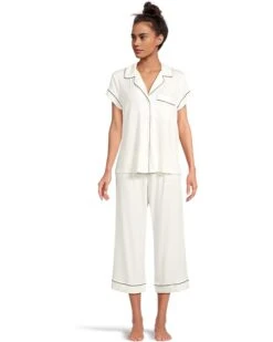Eberjey Gisele - The Cropped Pajama Set | Sleepwear -Shoe Vogue Shop 61IILUs2VYL. AC SR736920
