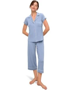 Eberjey Gisele - The Cropped Pajama Set | Sleepwear -Shoe Vogue Shop 61IxVf5Fq7L. AC SR736920
