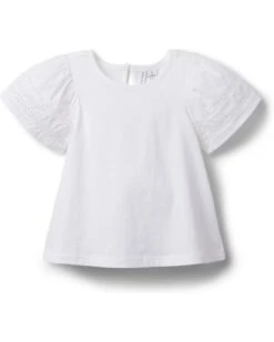 Janie and Jack Lace Sleeve Top (toddler/Little Kid/Big Kid) | Shirts & Tops
