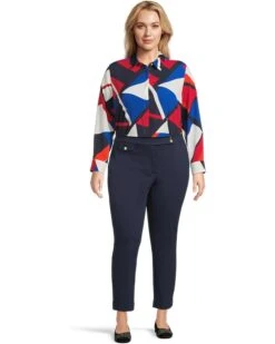 Lauren Ralph Lauren Plus Size Classic Fit Print Crepe Shirt | Shirts & Tops -Shoe Vogue Shop 61LLgYQ538L. AC SR736920
