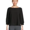 Eileen Fisher Bateau Neck 3/4 Sleeve Top | Shirts & Tops -Shoe Vogue Shop 61N4UXkIbL. AC SR736920