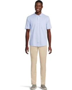 Johnston & Murphy Short Sleeve XC Flex Birdseye Flower Print Button Front Shirt | Shirts & Tops -Shoe Vogue Shop 61NTeiXzCuL. AC SR736920