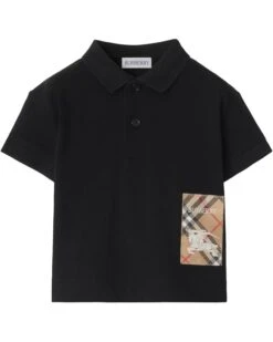 Burberry Kids Johane EKD Label Polo Shirt (Toddler/Little Kid/Big Kid) | Shirts & Tops