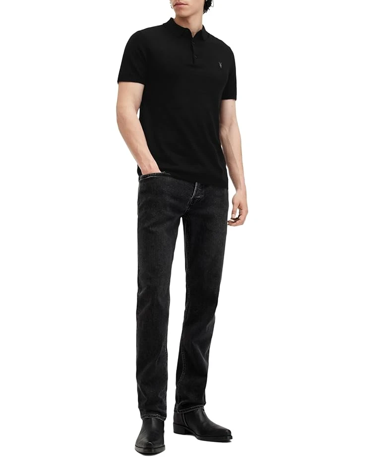 AllSaints Mode Merino Short Sleeve Polo | Shirts & Tops 6 AllSaints Mode Merino Short Sleeve Polo | Shirts & Tops - Image 4