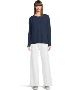 Mod-o-doc Thermal Long Sleeve Crew Neck Boxy Top | Hoodies & Sweatshirts -Shoe Vogue Shop 61O rwAXdPL. AC SR736920