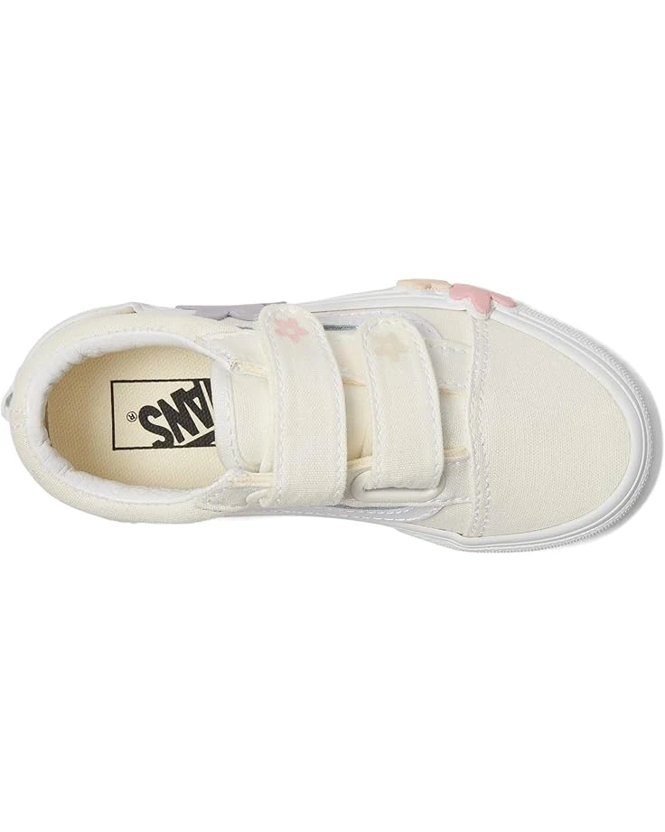 Vans Kids Old Skool V Flower (Little Kid) | Sneakers & Athletic Shoes 4 Vans Kids Old Skool V Flower (Little Kid) | Sneakers & Athletic Shoes - Image 2