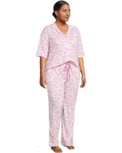 Karen Neuburger Plus Size Rose Gardens Notch Collar Girlfriend Pajama Set | Sleepwear -Shoe Vogue Shop 61PmuzY1xhL. AC SR736920