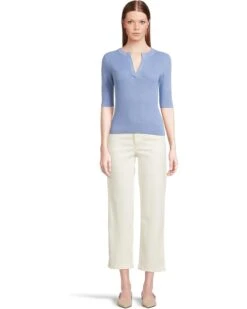 Lilla P Elbow Sleeve Split Neck Sweater | Sweaters 12 Lilla P Elbow Sleeve Split Neck Sweater | Sweaters -Shoe Vogue Shop 61Qq3zIndcL. AC SR736920