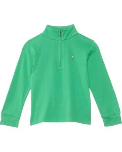 Polo Ralph Lauren Kids Cotton Interlock Quarter-Zip Pullover (Toddler/Little Kid) | Hoodies & Sweatshirts -Shoe Vogue Shop 61Qz7ksx57L. AC SR736920
