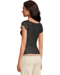 Free People Double Take Mesh Tee | Shirts & Tops -Shoe Vogue Shop 61RIqKWHqdL. AC SR736920