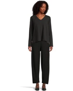 Eileen Fisher V Neck Long Sleeve Tee | Shirts & Tops -Shoe Vogue Shop 61RimY8qR6L. AC SR736920