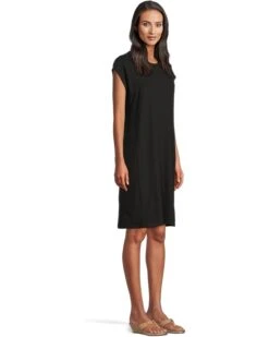 Eileen Fisher Round Neck Dress | Dresses -Shoe Vogue Shop 61SsOH87NL. AC SR736920