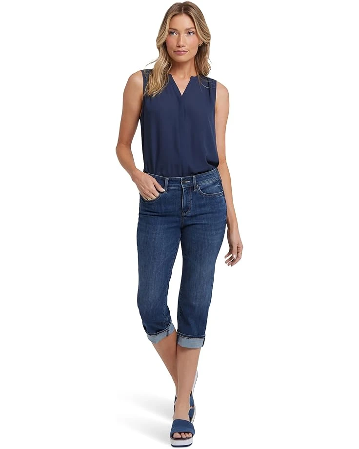 NYDJ Petite Marilyn Straight Crop Jeans in Rio Rapids 3 NYDJ Petite Marilyn Straight Crop Jeans in Rio Rapids