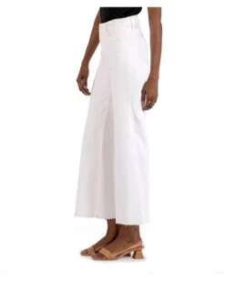 KUT from the Kloth Petite Meg High-Rise Fab AB Wide Leg Raw Hem in Optic White | Jeans 6 KUT from the Kloth Petite Meg High-Rise Fab AB Wide Leg Raw Hem in Optic White | Jeans -Shoe Vogue Shop 61Uu8ZpWL. AC SR736920