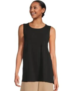 Eileen Fisher Jewel Neck Long Shell | Shirts & Tops