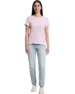 Lilla P Short Sleeve Back Seam Crewneck | Shirts & Tops -Shoe Vogue Shop 61WWc5iD8pL. AC SR736920