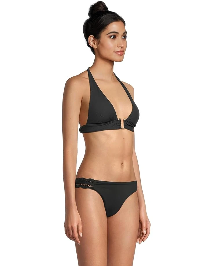 BECCA Modern Edge Rib Mira Buckle Halter Top | Swimwear 4 BECCA Modern Edge Rib Mira Buckle Halter Top | Swimwear - Image 2