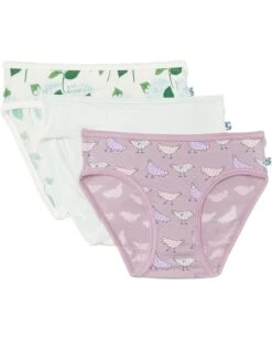 Kickee Pants Kids Print Girl's Underwear Set of 3 (Big Kid) | Socks -Shoe Vogue Shop 61YUC7HFUJL. AC SR736920