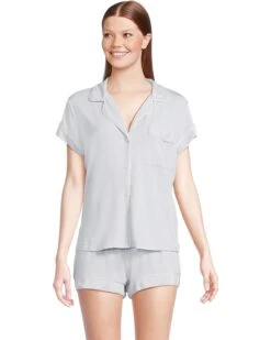 Eberjey Gisele - Shortie Short PJ Set | Sleepwear -Shoe Vogue Shop 61YkIpsKSAL. AC SR736920