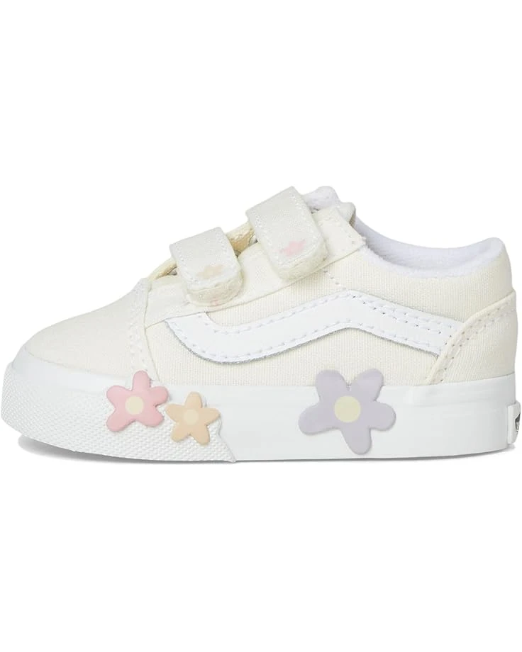 Vans Kids Old Skool V Flower (Toddler) | Sneakers & Athletic Shoes 6 Vans Kids Old Skool V Flower (Toddler) | Sneakers & Athletic Shoes - Image 4