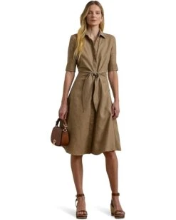 Lauren Ralph Lauren Tie-Front Linen Shirtdress | Dresses 10 Lauren Ralph Lauren Tie-Front Linen Shirtdress | Dresses -Shoe Vogue Shop 61cjaMmgVrL. AC SR736920