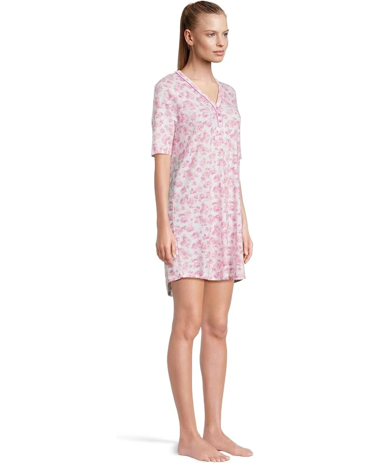 Karen Neuburger Elbow Sleeve Henley Sleepshirt | Sleepwear 4 Karen Neuburger Elbow Sleeve Henley Sleepshirt | Sleepwear - Image 2