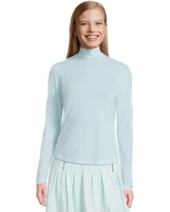 Jamie Sadock Long Sleeve Sunsense Mandarin Collar Base Layer Top | Shirts & Tops